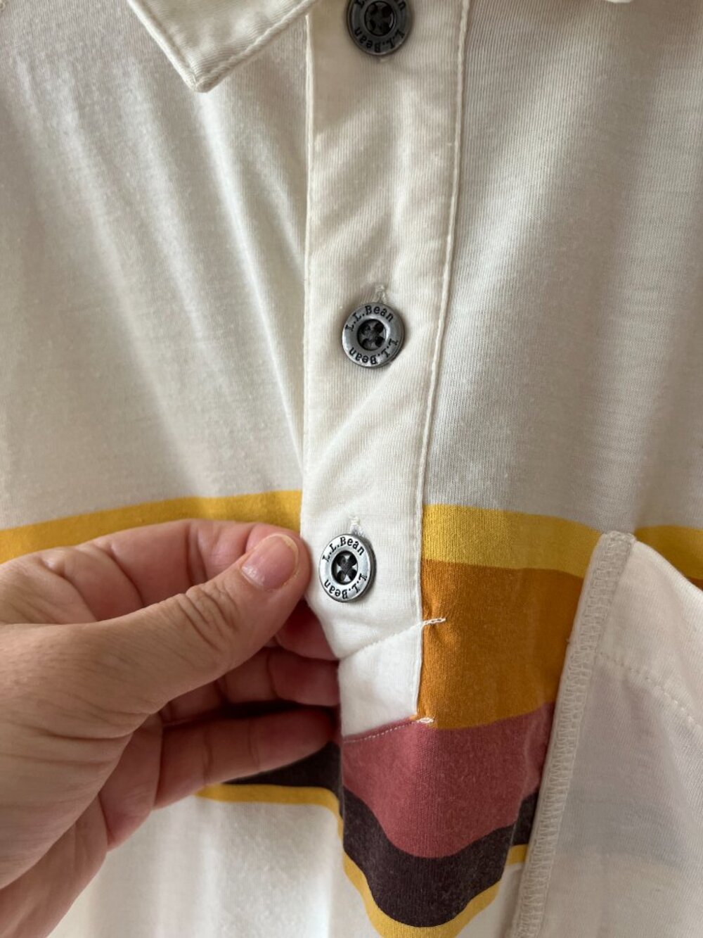 Vintage L.L. Bean Polo Size Large - Picture 4 of 9